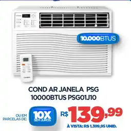 DB Supermercados Cond ar janela psg 10000BTUS PSG01J10 oferta