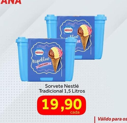 Shibata Supermercados Sorvete Nestlé Tradicional oferta