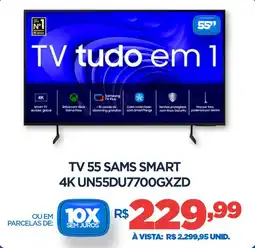DB Supermercados Tv 55 sams smart 4K UN55DU7700GXZD oferta