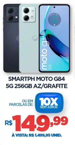 DB Supermercados Smartph moto g84 5g 256gb az/grafite oferta