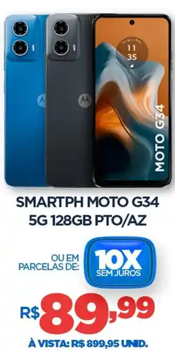 DB Supermercados Smartph moto g34 5g 128gb pto/az oferta