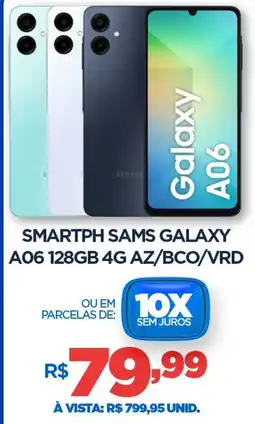 DB Supermercados Smartph sams galaxy a06 128gb 4g az/bco/vrd oferta