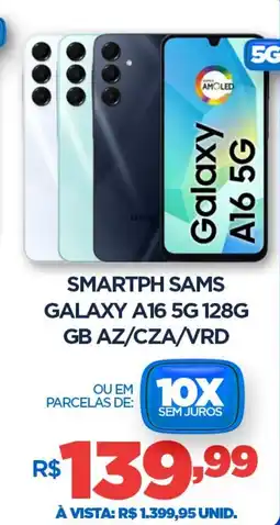 DB Supermercados Smartph sams galaxy a16 5g 128g gb az/cza/vrd oferta