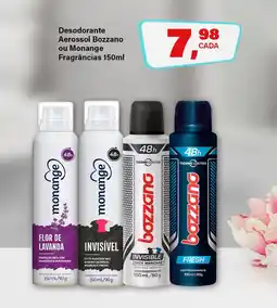 Rede Supermarket Desodorante Aerossol Bozzano ou Monange Fragrâncias oferta