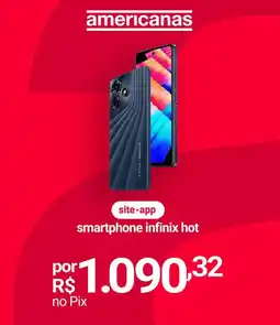 Lojas Americanas smartphone infinix hot oferta