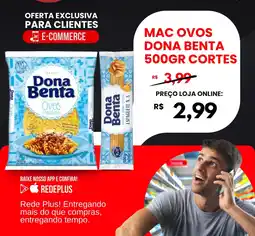Rede Plus Supermercados Mac ovos dona benta cortes oferta