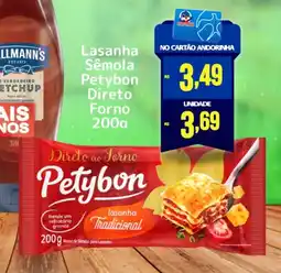 Andorinha Hipermercado Lasanha Sêmola Petybon Direto Forno oferta
