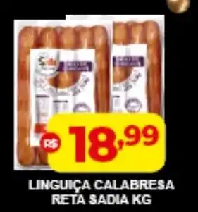 Empório Brasil Linguica Calabresa Reta Sadia 1kg oferta
