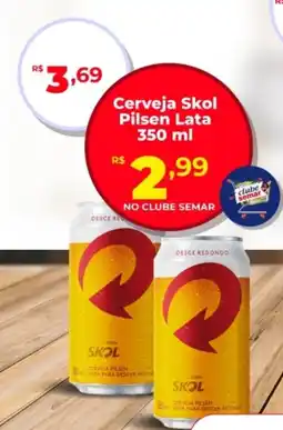 Semar Supermercado Cerveja Skol Pilsen Lata oferta