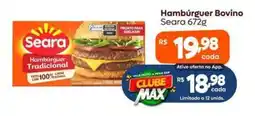 Max Atacadista Hambúrguer Bovino Seara oferta