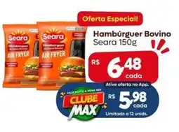 Max Atacadista Hambúrguer Bovino Seara oferta