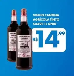Lourencini Supermercados Vinho cantina agrícola tinto suave unid oferta