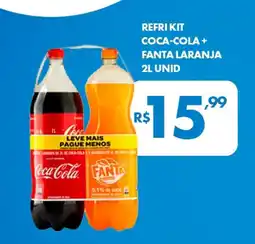Lourencini Supermercados Refri kit coca-cola + fanta laranja unid oferta