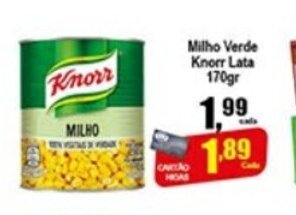 Higa's Supermercado Milho Verde Knorr lata 170g oferta