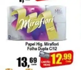 Higa's Supermercado Papel Hig. Miraflori Folha Dupla C/12 oferta