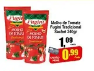 Higa's Supermercado Molho de Tomate Fugini Tradicional Sachet 340g oferta