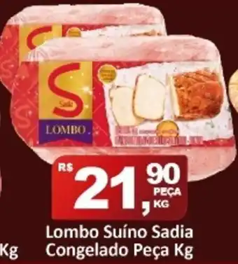 Rede Krill Lombo Suino Sadia Congelado peca 1kg oferta