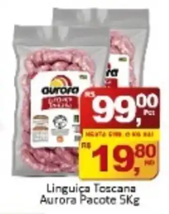 Rede Krill Linguica Toscana Aurora Pacote 5kg oferta