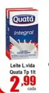 Higa's Supermercado Leite L.Vida Quata 1L oferta