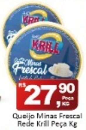 Rede Krill Queijo Minas Frescal Rede Krill peca 1kg oferta
