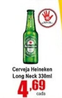Higa's Supermercado Cerveja Heineken Long Neck 330ml oferta
