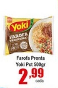 Farofa Pronta Yoki Pct 500g