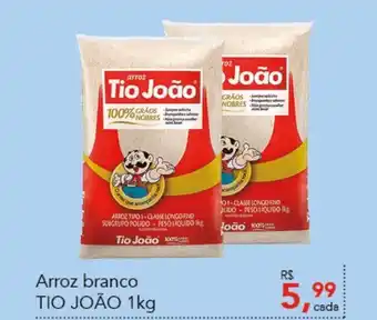 Cometa Supermercados Arroz Branco TIO JOÃO 1kg oferta