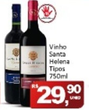 Rede Krill Vinho Santa Helena Tipos 750ml oferta