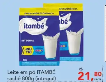 Cometa Supermercados Leite em po Itambe sache 800g oferta