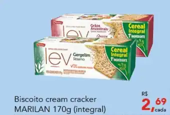 Cometa Supermercados Biscoito Cream Cracker Marilan 170g oferta
