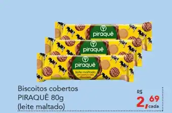 Cometa Supermercados Biscoitos Cobertos Piraque 80g oferta