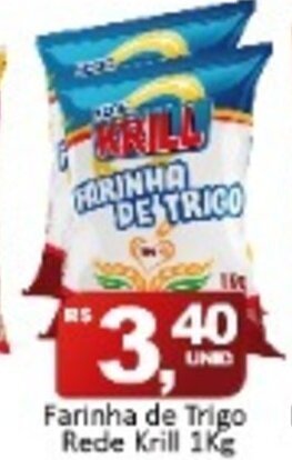 Rede Krill Farinha de Trigo Rede Krill 1kg oferta