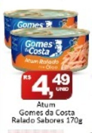 Rede Krill Atum Gomes da Costa Ralado Sabores 170g oferta