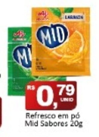 Rede Krill Refresco em po Mid Sabores 20g oferta