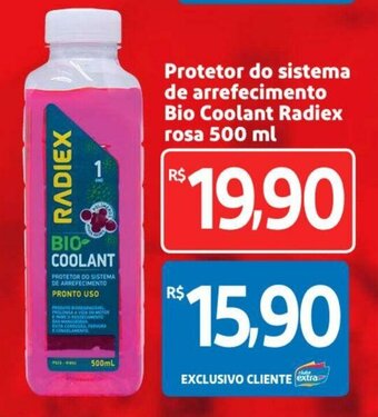 Extra Supermercado Protetor do Sistema de Arrefecimento Bio Coolant Radiex rosa 500ml oferta