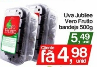 Uva Jubilee Vero Frutto bandeja 500g
