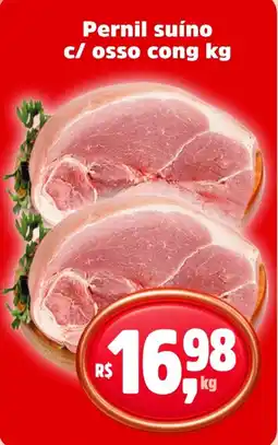 Sj Supermercados Pernil suíno c/ osso cong oferta