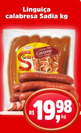 Sj Supermercados Linguiça calabresa Sadia oferta