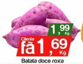 Supermercados Gricki Batata Doce Roxa 1kg oferta
