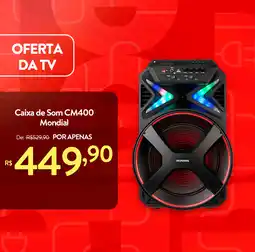 Le Biscuit Caixa de Som CM400 Mondial oferta