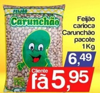 Feijao Carioca Carunchao pacote 1kg