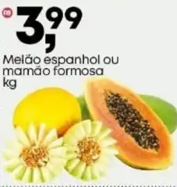 Frangolândia Melão espanhol ou mamão formosa oferta
