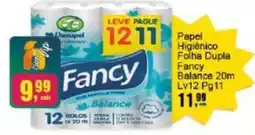 Papel Higiénico Folha Dupla Fancy Balance 20m