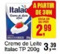 Negreiros Creme de Leite Italac TP oferta