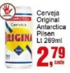 Negreiros Cerveja Original Antarctica Pilsen Lt oferta