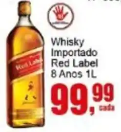 Negreiros Whisky Importado Red Label 8 Anos oferta
