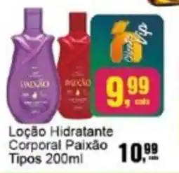 Negreiros Loção Hidratante Corporal Paixão Tipos oferta