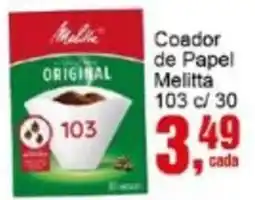 Negreiros Coador de Papel Melitta 103 oferta
