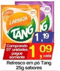 Supermercados Gricki Refresco em po Tang 25g sabores oferta