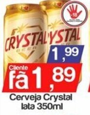 Supermercados Gricki Cerveja Crystal Lata 350ml oferta